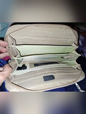Travelers Dream Built In Wallet Classic Neutral Crossbody Bag - Beige